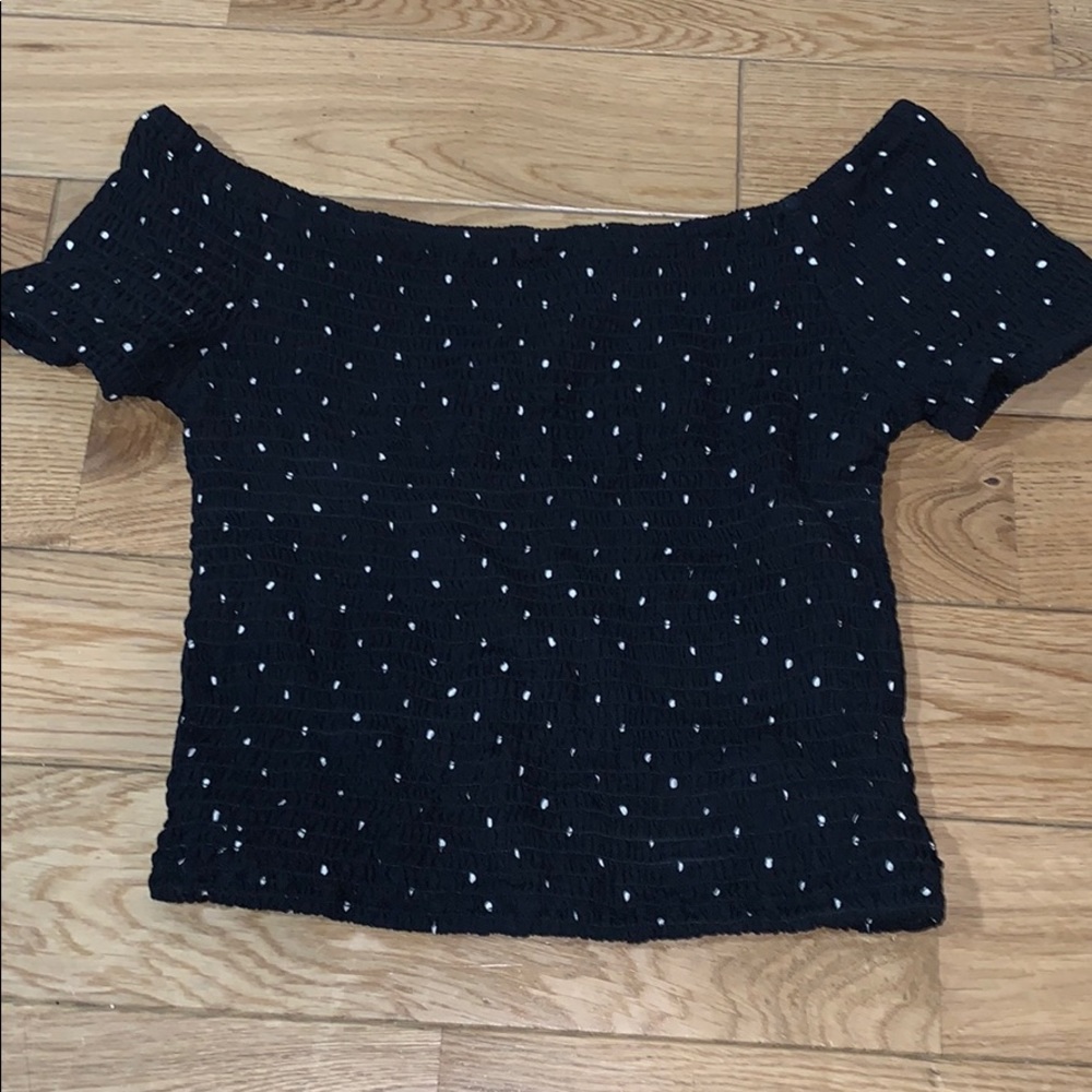 Off shoulder crop top
